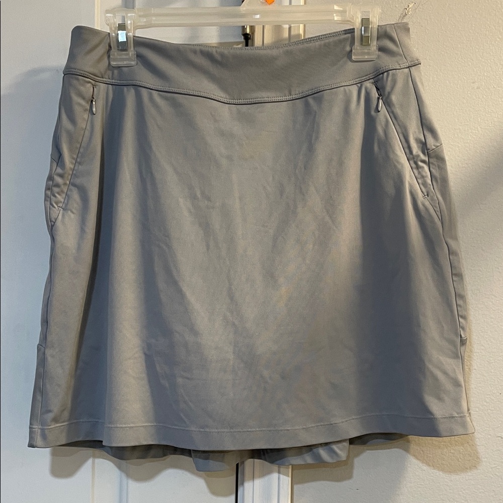 Gray Skirt with Pockets